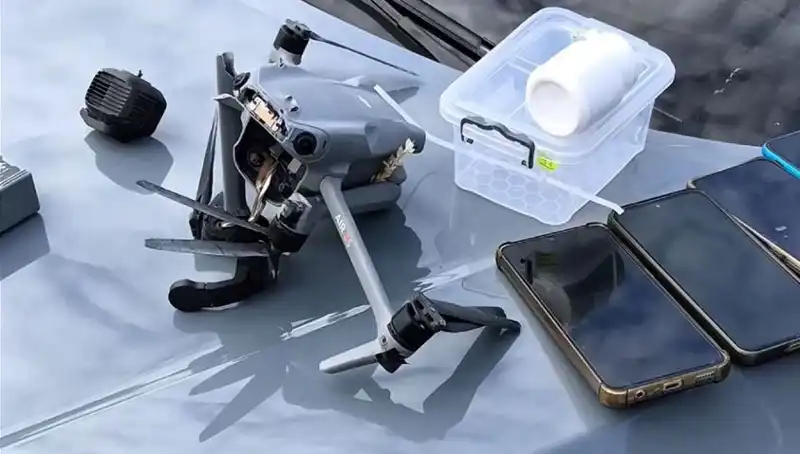 Uyuşturucu Sevkiyatı İçin Kullanılan Drone, Güvenlik Güçlerince Düşürüldü