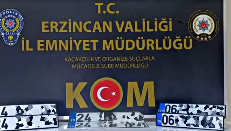 Erzincan'da APP Plaka Operasyonu: Suç Şebekesine Şok Baskın!