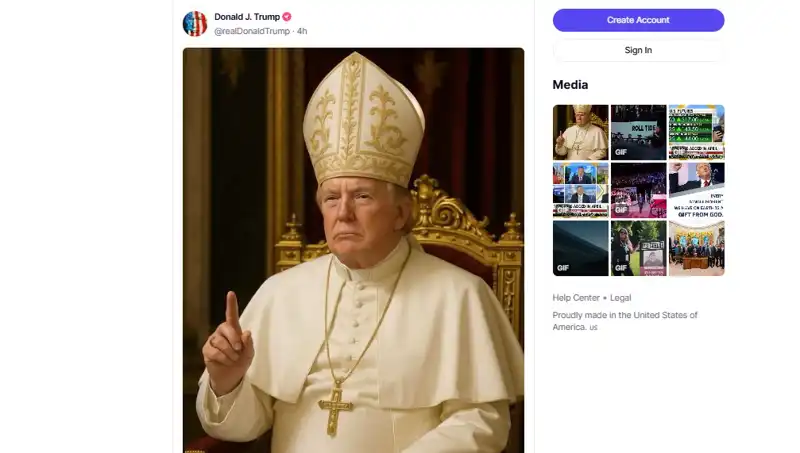 Donald Trump, Papalık Fotoğrafıyla Sosyal Medyada Gündem Olmaya Devam Ediyor