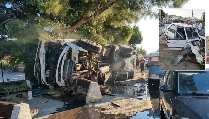 Freni Patlayan Kamyon, Trafik Işığında Bekleyen Araçları Biçti: Korkunç Kaza Anı