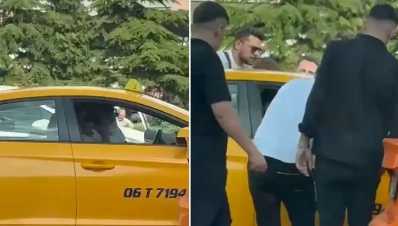 Trafikte Tartıştığı Taksi Şoförüne Yumruk Atan Genç Olayı Büyüttü!